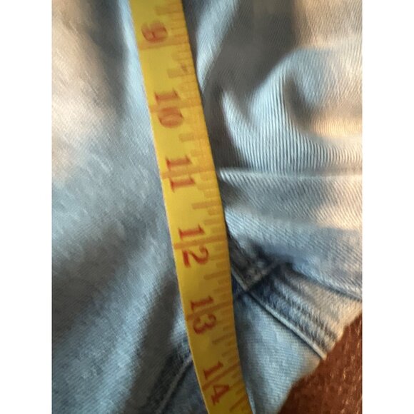 American Eagle Mom Straight Jeans Light Wash 16 Regular Stretch Crop 28" inseam - Picture 7 of 9